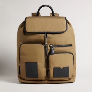 Ted Baker London Tan and Black Backpack Rucksack